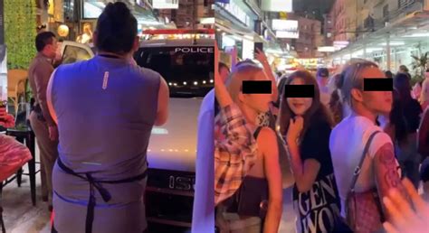 [Watch] Police Breakup Massive Brawl Between Thai And Filipino .